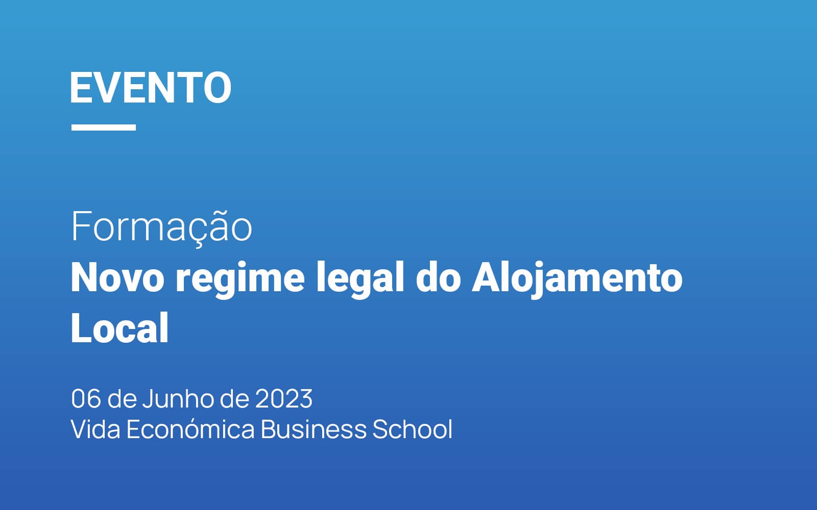 Read more about the article Luís Couto, Sócio da Lopes Cardoso & Associados, ministra formação sobre o novo regime legal do Alojamento Local